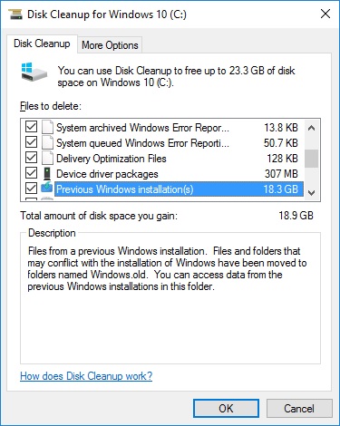 Disk cleanup 3