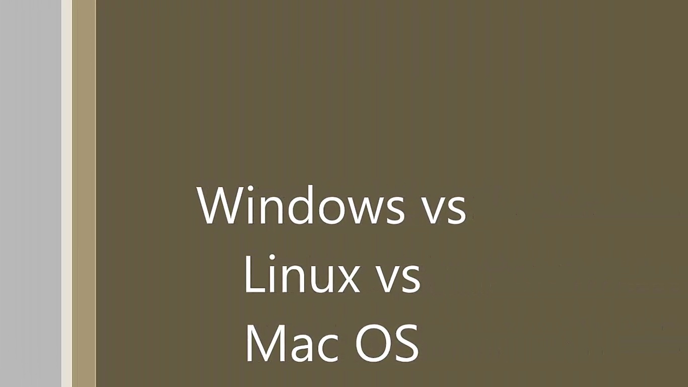 linux vs unix vs windows vs mac