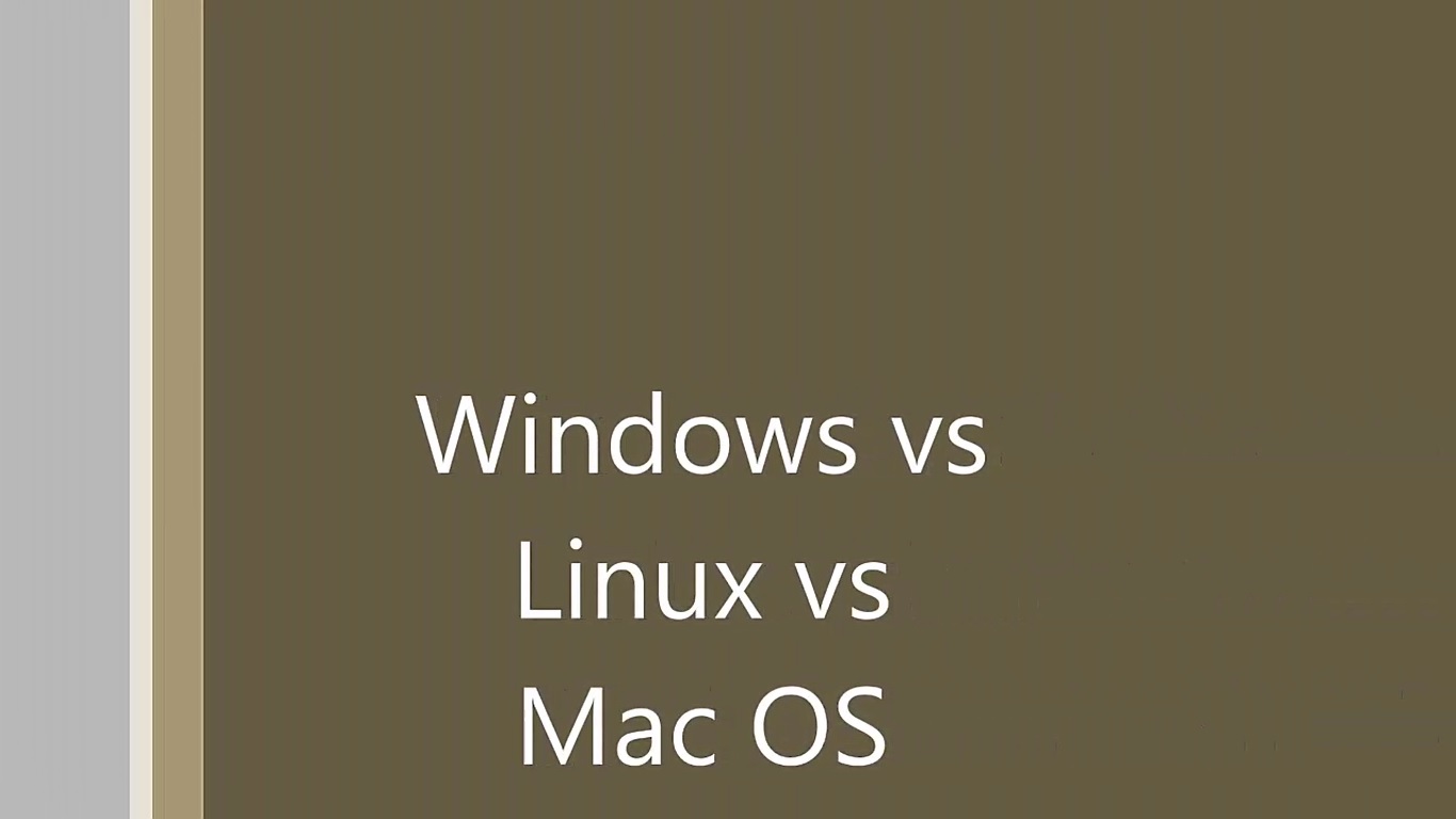 Windows vs Linux vs OS X