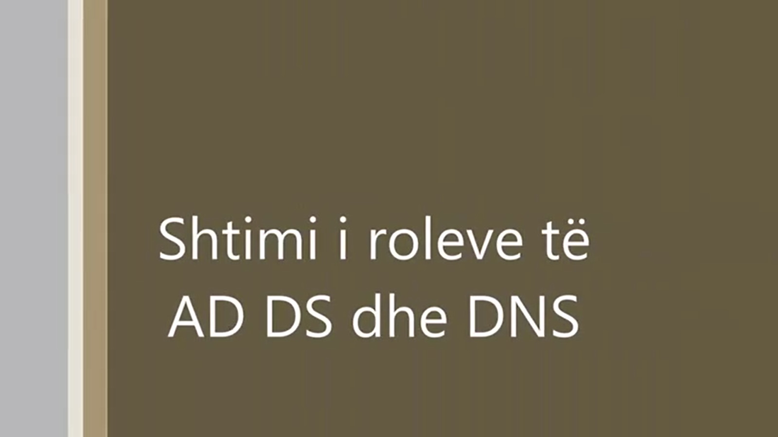 Shtimi i roleve AD DS dhe DNS në Win Srv 2012