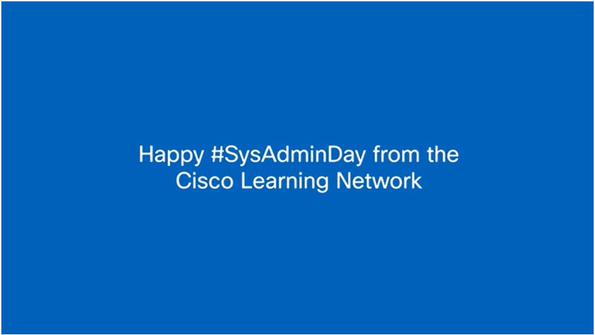 Happy Sys Admin day