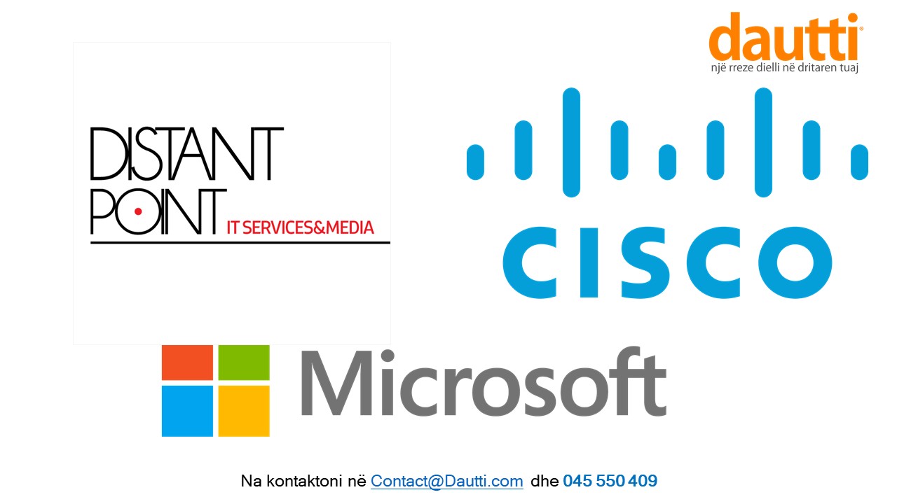 Zgjidhje teknologjike të bazuara në produktet e Cisco, Distantpoint dhe Microsoft