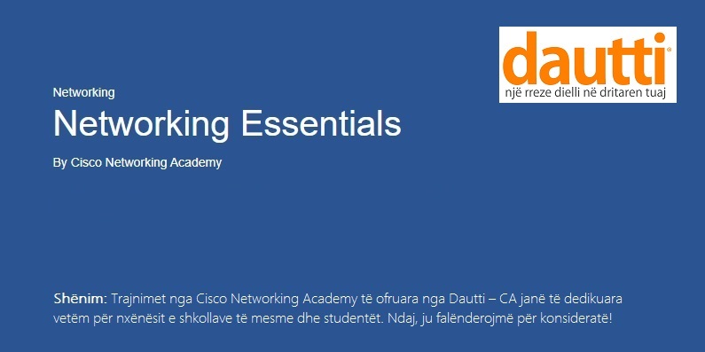 Trajnim falas: Cisco Networking Essentials me vetë-ritëm